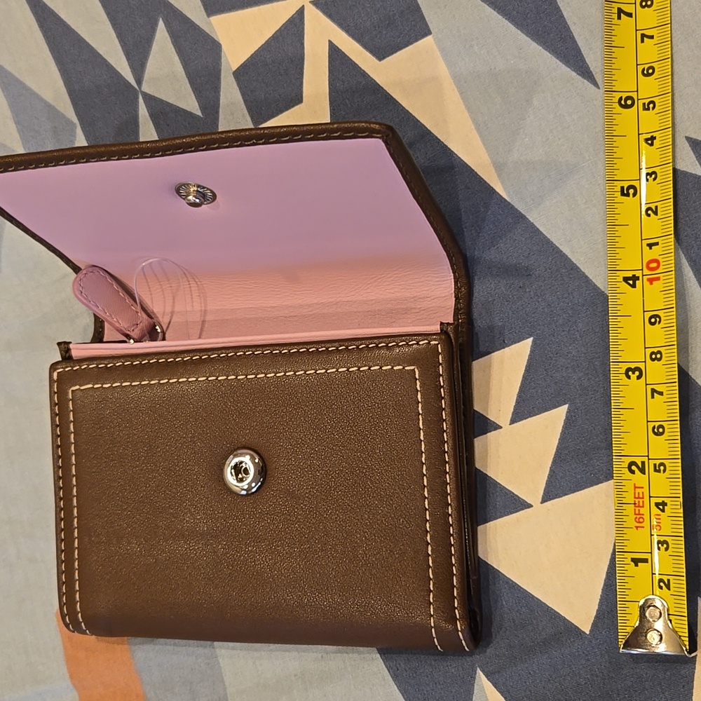 Vintage Coach Wallet Chocolate/Pink - Picture 13 of 13
